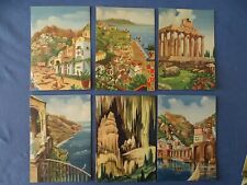 Cartoline disegnate f.romoli usato  Napoli