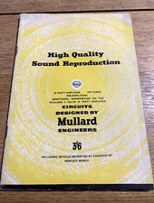 Mullard high quality for sale  BURNTISLAND