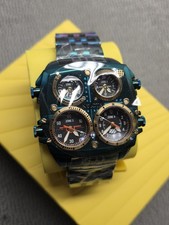 Invicta Aviator Zulu relógio de quartzo masculino 50mm verde 4 fuso horário 39281 comprar usado  Enviando para Brazil