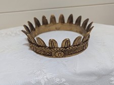 Candelabro espanhol ornamentado recuperado coroa de metal prisma anel peça de iluminação comprar usado  Enviando para Brazil