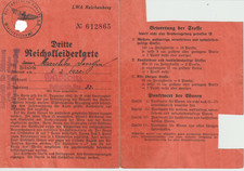 Reichskleiderkarte lwa reichen gebraucht kaufen  Kaufbeuren