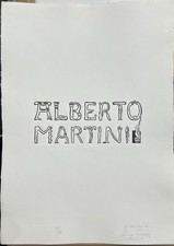 Alberto martini incisione usato  Torino
