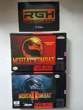 MORTAL KOMBAT 1 + 2 SUPER NINTENDO EUA JOGOS SNES MUITO BOM CON comprar usado  Enviando para Brazil