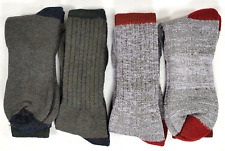 4 pares de meia bota de lã merino peso médio Clear Creek masculina tamanho 10-13 sapato 7-12 comprar usado  Enviando para Brazil