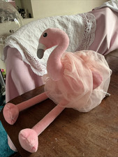 Pink flamingo plush for sale  POOLE