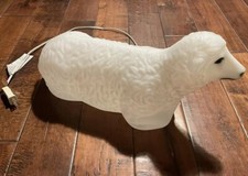 Molde de sopro de plástico iluminado vintage Natal 18" ovelha, espuma geral, FUNCIONA comprar usado  Enviando para Brazil