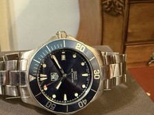 TAG HEUER Aqua racer WAB2011 data mostrador azul relógio masculino automático conjunto completo comprar usado  Enviando para Brazil
