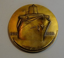 Medaille bronze paquebot d'occasion  Le Havre-