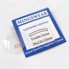 Premium Sapphire 1.0/1.2/1.5mm relógio cúpula dupla vidro cristal redondo 18mm-44mm comprar usado  Enviando para Brazil