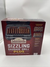 Johnsonville SIZZLING SAUSAGE GRILL PLUS 3 em 1 elétrico interno BTG-0500 novo comprar usado  Enviando para Brazil