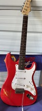 Guitarra elétrica Budweiser True Music Stratocaster Aria plástico ainda em guarda comprar usado  Enviando para Brazil