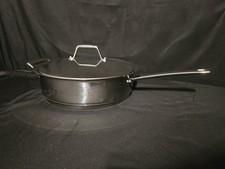 Frigideira Tramontina 5 quartos aço inoxidável 18/10 frigideira com tampa resistente  comprar usado  Enviando para Brazil
