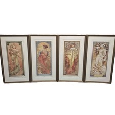 Mucha seasons prints for sale  NORWICH