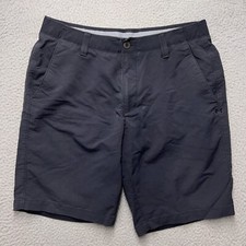 Bermuda Under Armour masculina 34 preta 11" costura interna golfe Heatgear solta casual comprar usado  Enviando para Brazil