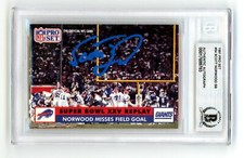 Scott Norwood 1991 Pro Set Misses Field Goal SB XXV assinado Beckett BGS BAS automático comprar usado  Enviando para Brazil