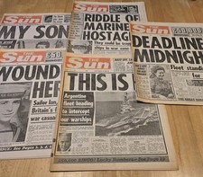 Falklands war sun for sale  CANNOCK