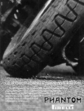 advertising Pubblicità-PNEUMATICI MOTO PIRELLI PHANTOM  '81 TIRES RICAMBI MOTO , usado comprar usado  Enviando para Brazil