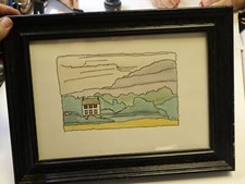 Signiertes naiv aquarell gebraucht kaufen  Weißenburg i.Bay.