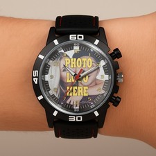 Crie relógio de pulso personalizado GT STYLE presente esportivo sua própria foto imagem logotipo comprar usado  Enviando para Brazil