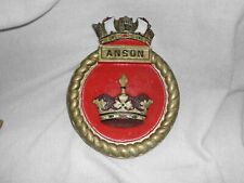 Hms anson plaster for sale  PLYMOUTH