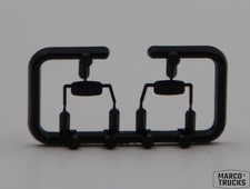 Herpa Albedo 1 Satz Spiegel schwarz für Scania 140, 141 - 1:87 /H17585 comprar usado  Enviando para Brazil