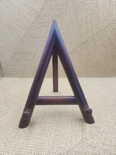 Usado, Cavalete de madeira 10" para livro de receitas, prato ou obra de arte pintura madeira com acabamento escuro comprar usado  Enviando para Brazil