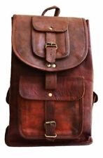 Nueva Mochila de Cuero Genuino Mochila de Viaje Bolso Escolar para Hombres y Mujeres segunda mano  Embacar hacia Mexico
