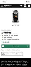 Usado, Máquina de café Nespresso Professional Zenius com 85 cápsulas de café  comprar usado  Enviando para Brazil