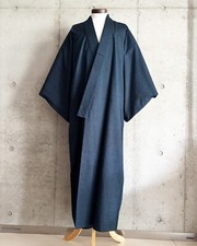 Usado, EM043: Kimono masculino japonês vintage. Seda. Hige Tsumugi. Comprimento 142 cm/55,8 pol. comprar usado  Enviando para Brazil