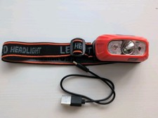 Headlamp usb rechargeable for sale  LONDON