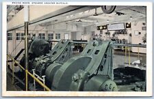 Cartão postal MI Detroit Michigan Steamer Greater Buffalo Engine Room B134 comprar usado  Enviando para Brazil