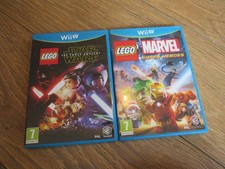 Nintendo Wii U - Lego Marvel Super Heroes - e Star Wars Force Awakens comprar usado  Enviando para Brazil