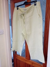 Linen cropped trousers for sale  LINCOLN