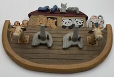 Casaco de parede Noah’s Ark madeira esculpida maciça bebê infantil rack história bíblica comprar usado  Enviando para Brazil