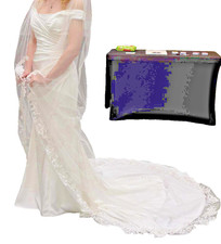 Satin mermaid wedding for sale  Burlington