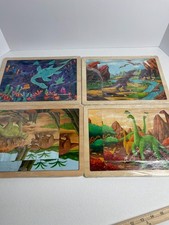 Wooden dinosaur puzzles for sale  Spokane