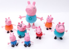 Lote de 8 bonecos Peppa Pig & Family - pernas e braços posáveis 2003 comprar usado  Enviando para Brazil