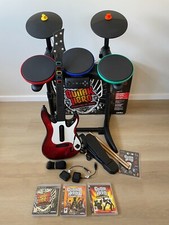 Guitar Hero Playstation 3 PS3 Warriors of Rock com CAIXA Bateria, Guitarra, Jogos comprar usado  Enviando para Brazil