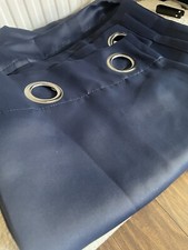 Eyelet curtains navy for sale  KNUTSFORD