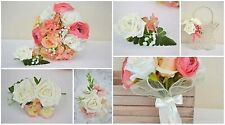 Wedding bouquet coral for sale  CAERPHILLY
