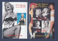 BENIN - Marilyn Monroe - dois MNH S/S - 2002 --c comprar usado  Enviando para Brazil