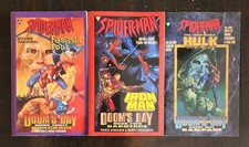 Spiderman Dooms Day Trilogy Novels Paperback 1 2 3 Hulk Iron Man Fantastic Four, usado comprar usado  Enviando para Brazil