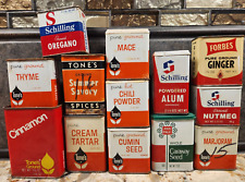 Vintage spice tins for sale  Lisbon