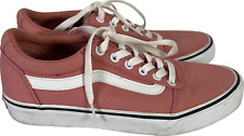 Usado, Tênis de lona Vans feminino rosa cano baixo com cadarço old skool - 8 comprar usado  Enviando para Brazil
