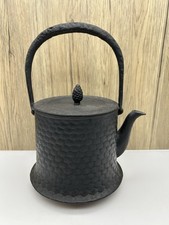 Chaleira vintage Nambu Tekki ferro fundido bule pinho Japão bom estado comprar usado  Enviando para Brazil