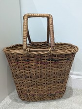 Vintage woven wicker for sale  AMMANFORD