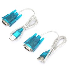 2 peças adaptador de porta serial profissional HL-340 USB para RS232 cabo serial de 9 pinos comprar usado  Enviando para Brazil