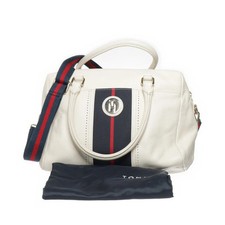 Tommy Hilfiger, torebka, damska, skóra/poliester, biała, 30, 10, 25 cm #9Zx na sprzedaż  PL