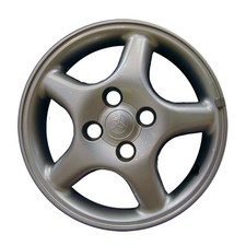 Roda de alumínio prata pintada recondicionada 14 x 5,5 comprar usado  Enviando para Brazil
