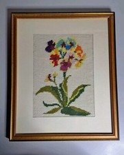 Quadro uncinetto fiore usato  Chiavari